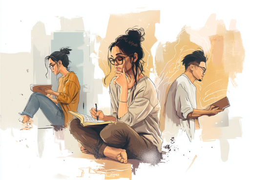Students navigating many voices and ideas while learning to see life through a biblical lens